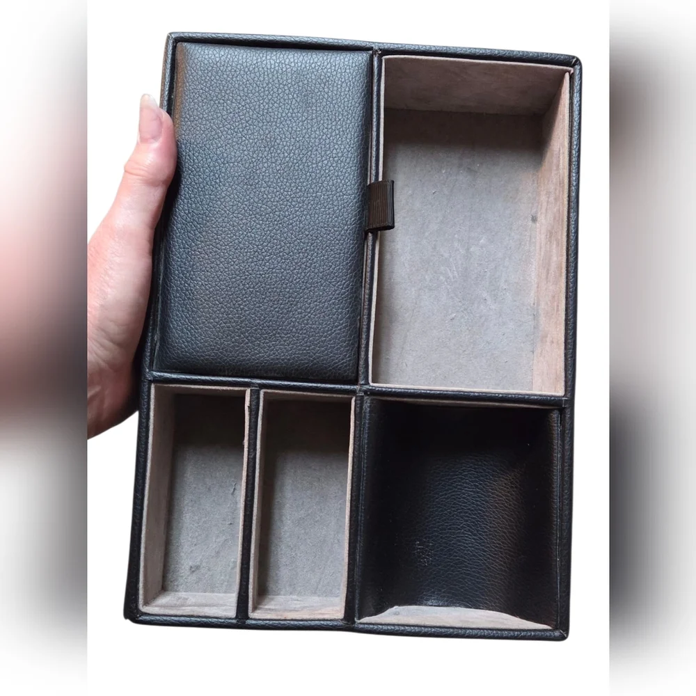 Grandstar Organizer Men's Valet Desk Dresser Storage Box